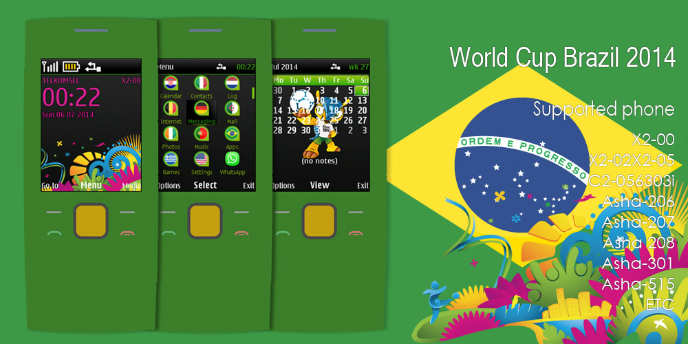Themes S40 World cup Brazil Theme Nokia S40v6 and  Asha - Wapbavi